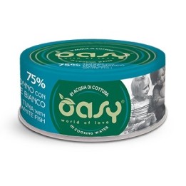 OASY More Love Tonno con pesce bianco - cibo umido per gatti - 70g