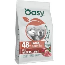 OASY One Animal Protein Adult Medium/Large Agnello - cibo secco per cani - 10kg