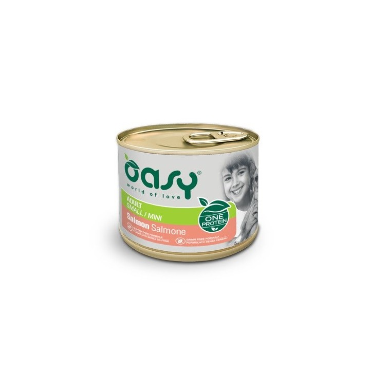 OASY One Protein Adult Small/Mini Salmone - cibo umido per cani - 200g
