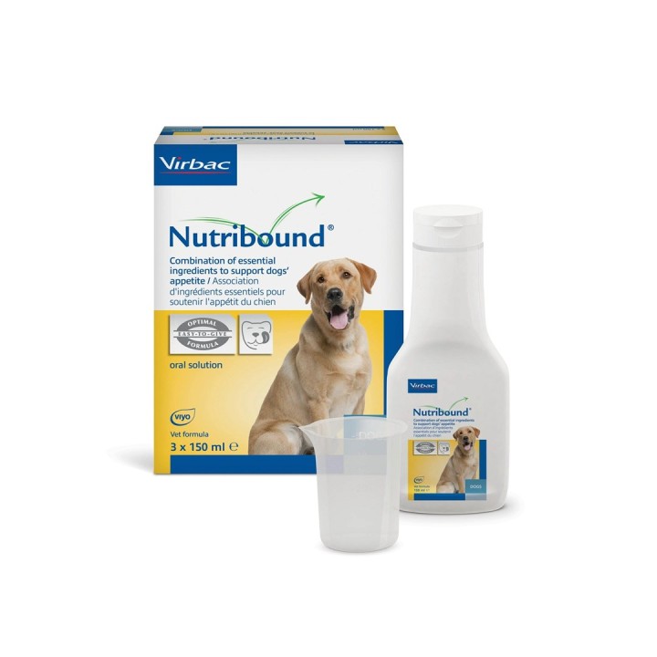 VIRBAC Nutribound Convalescence - integratori per cani - 3x150ml