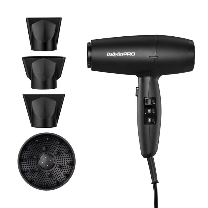BaByliss LUPIA Asciugacapelli 2200 W nero