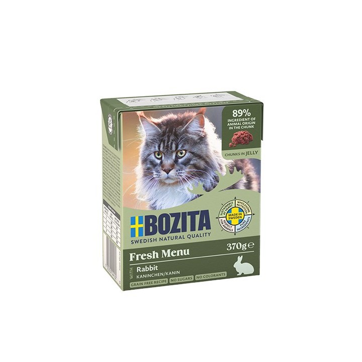 BOZITA Fresh Menu Coniglio in gelatina - cibo umido per gatti - 370g