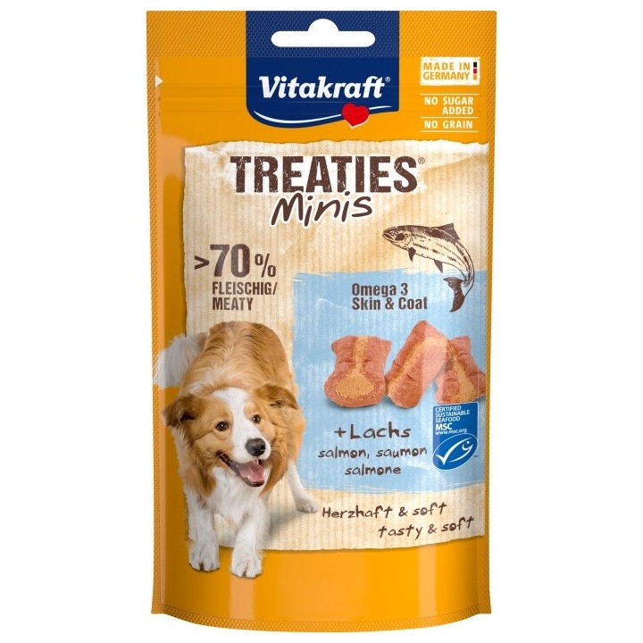 VITAKRAFT Treaties Minis Salmone - snack per cani - 48 g