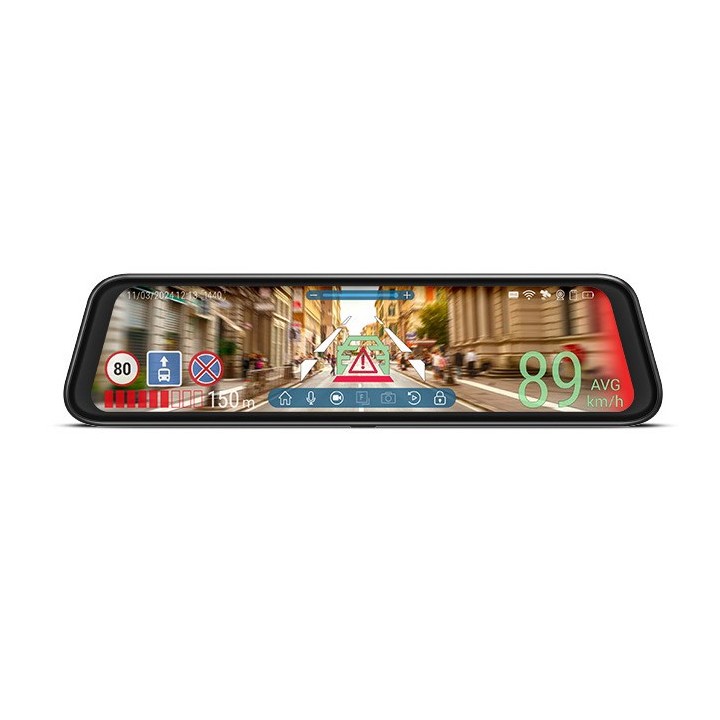 Navitel MR750 SMART dashcam 2K Ultra HD Wi-Fi Batteria USB Nero