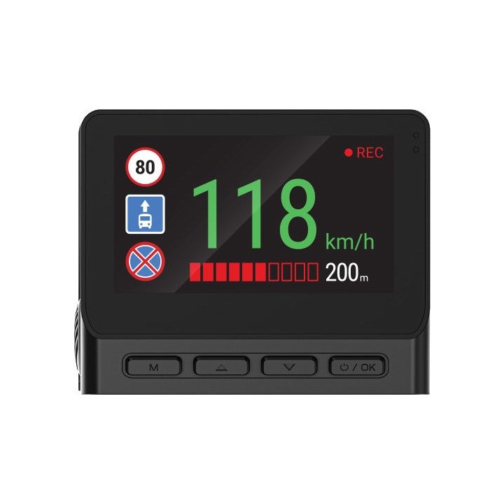 Navitel RS985 GPS 4K Ultra HD Wi-Fi Cigar accendisigari Nero