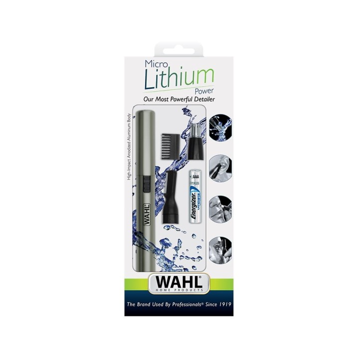 Wahl 5640-1016 regolabarba bikini Wet & Dry Alluminio Nero