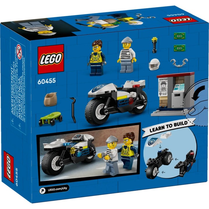 LEGO CITY 60455 Police Motorcycle Chase