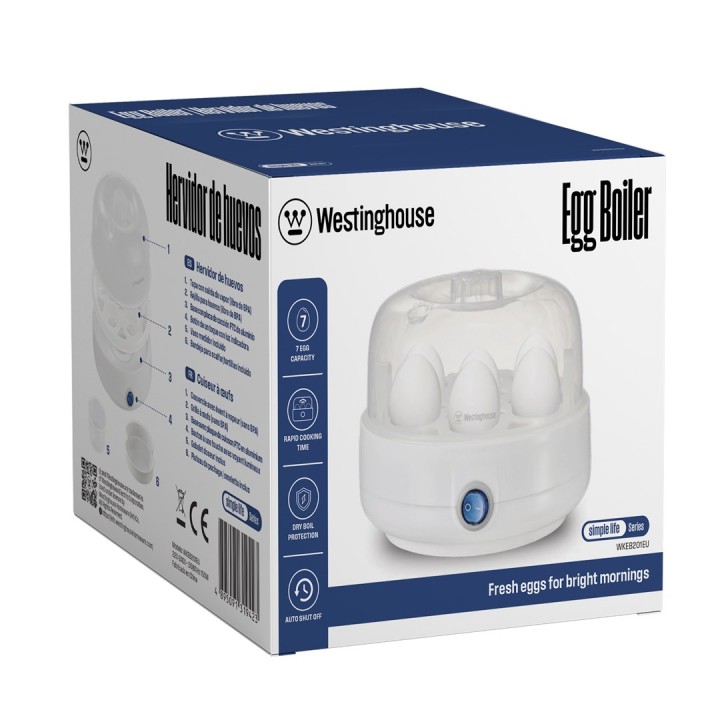 Westinghouse WKEB201EU Cuociuova 7 uova 150 W bianco