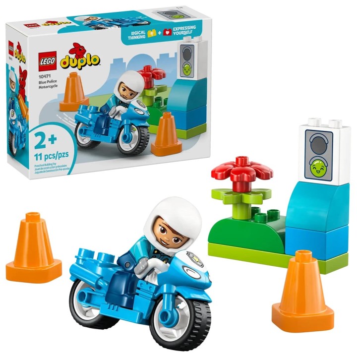 LEGO DUPLO 10471 Motocicletta della Polizia Blu