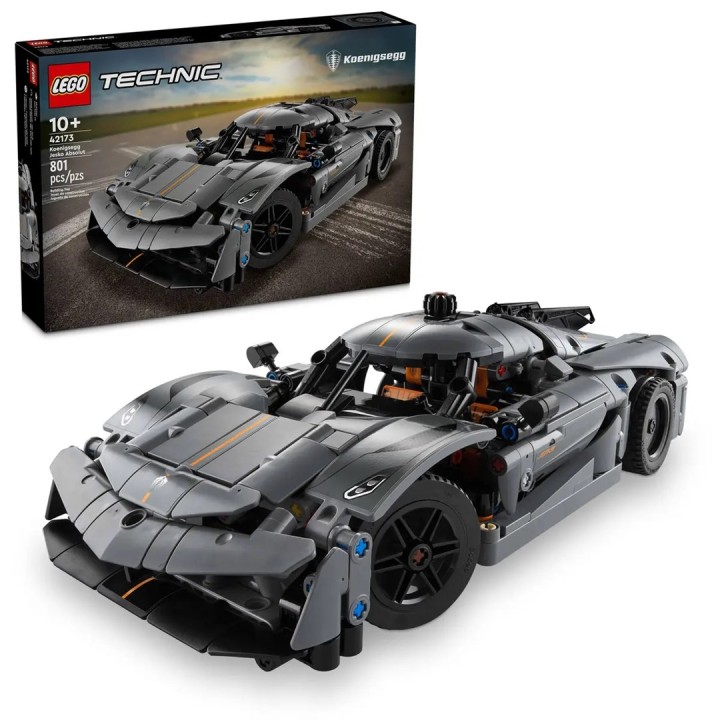 LEGO TECHNIC 42173 Koenigsegg Jesko Absolute Grigio Hypercar