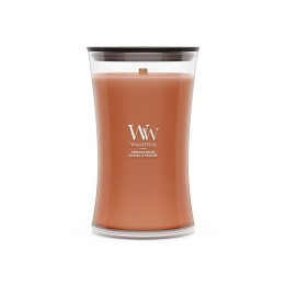 WoodWick Candela in cera Praline di zucca Cilindro marrone 1 pz