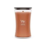 WoodWick Candela in cera Praline di zucca Cilindro marrone 1 pz