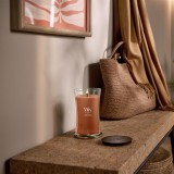 WoodWick Candela in cera Praline di zucca Cilindro marrone 1 pz