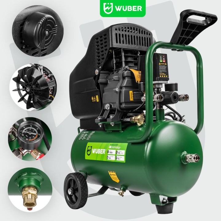 Compressore lubrificato a olio 24 L W54001 WUBER
