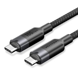 Cavo Vention USB 3.2 5A 10Gbps 1m BK USB-C to C