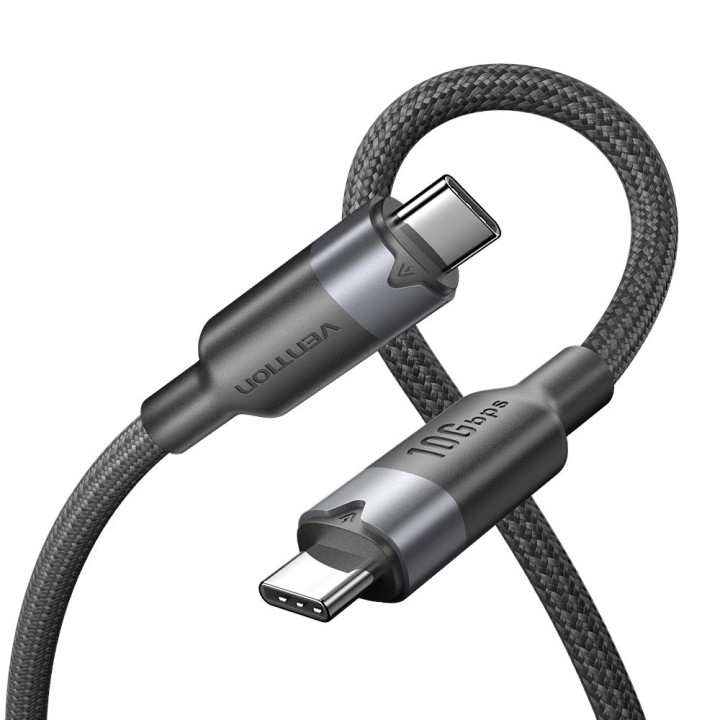 Cavo Vention USB 3.2 5A 10Gbps 1m BK USB-C to C