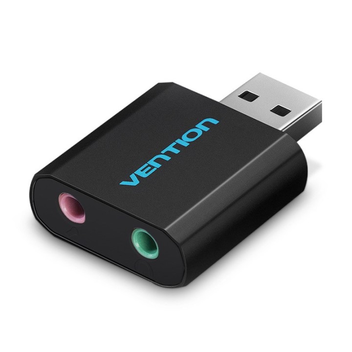 Vention USB Scheda audio esterna nero tipo metallo