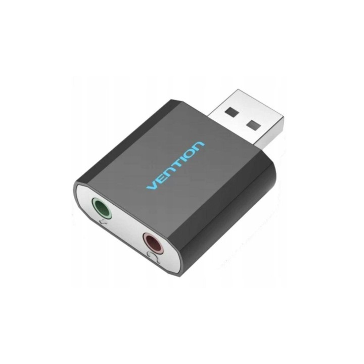 Vention USB Scheda audio esterna nero tipo metallo