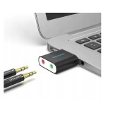 Vention USB Scheda audio esterna nero tipo metallo