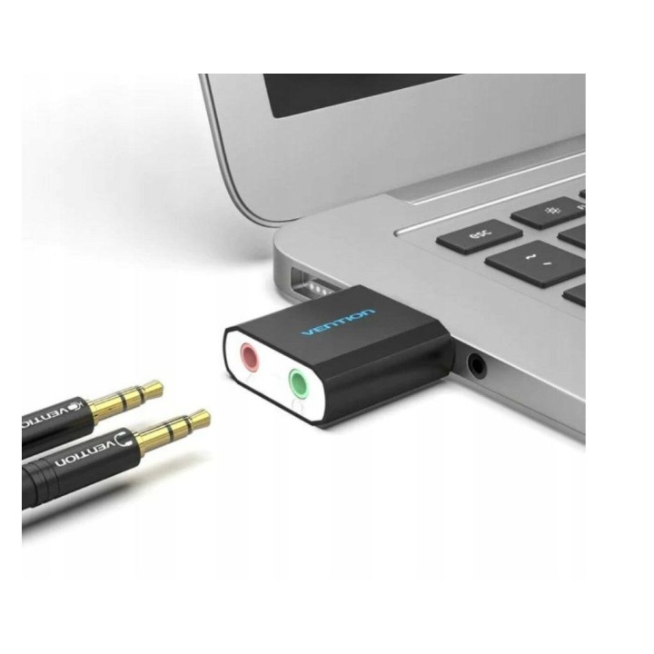 Vention USB Scheda audio esterna nero tipo metallo