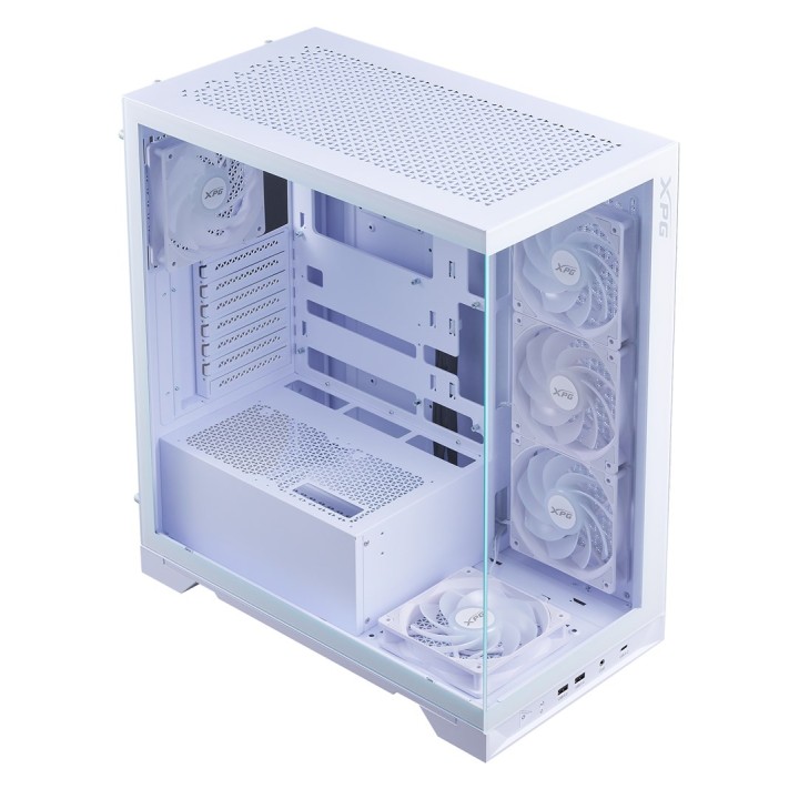 XPG INVADER X BTF MID-TOWER-CASE Bianco