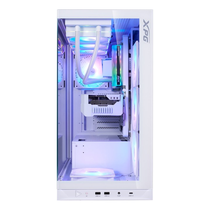 XPG INVADER X BTF MID-TOWER-CASE Bianco