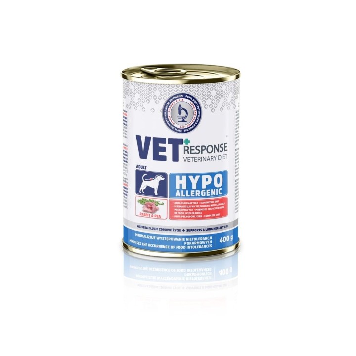 VET RESPONSE Ipoallergenico Coniglio - cibo umido per cani - 400g