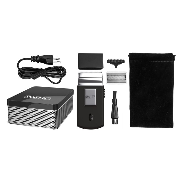 Wahl 3615-1016 rasoio uomo Rasoio a lamina Regolabarba Nero Argento