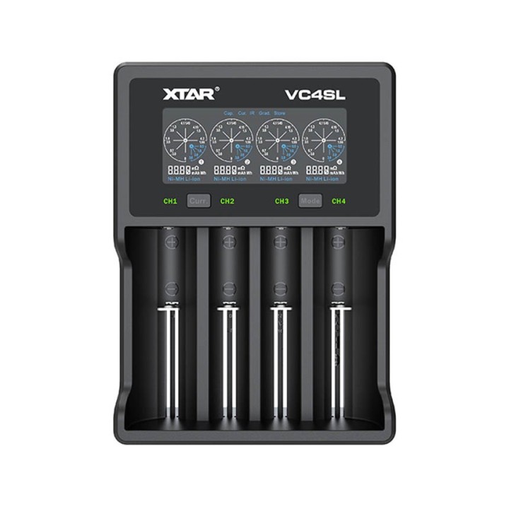 XTAR VC4SL Caricabatterie per Li-ion / Ni-MH / Ni-CD 18650