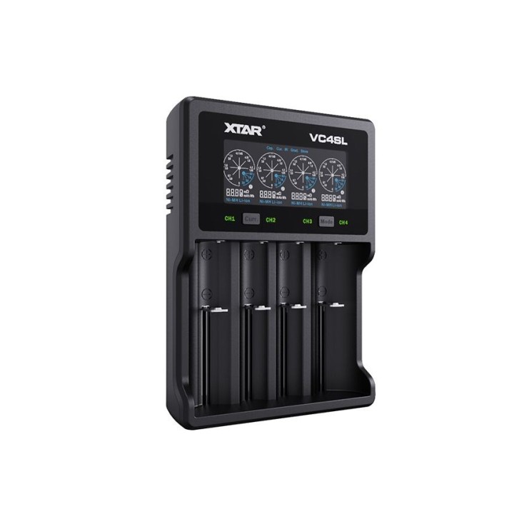 XTAR VC4SL Caricabatterie per Li-ion / Ni-MH / Ni-CD 18650