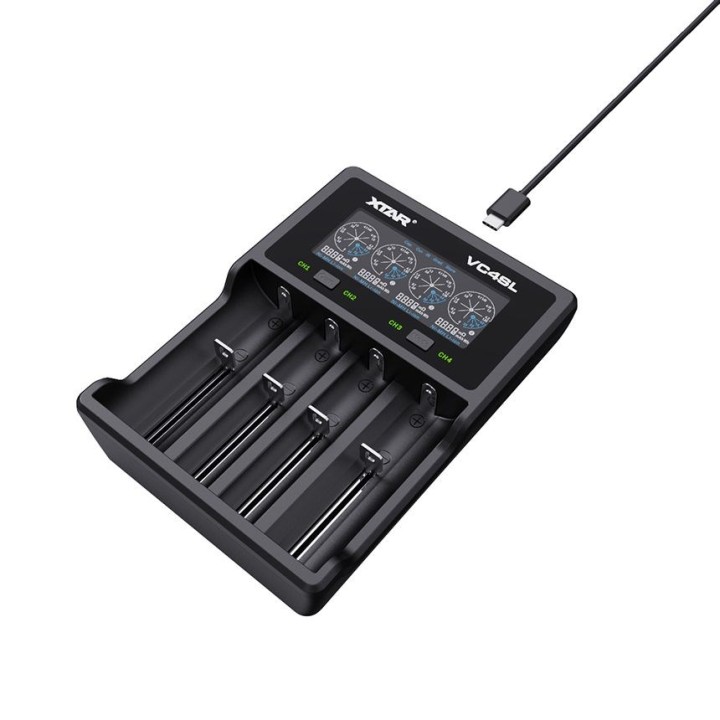 XTAR VC4SL Caricabatterie per Li-ion / Ni-MH / Ni-CD 18650