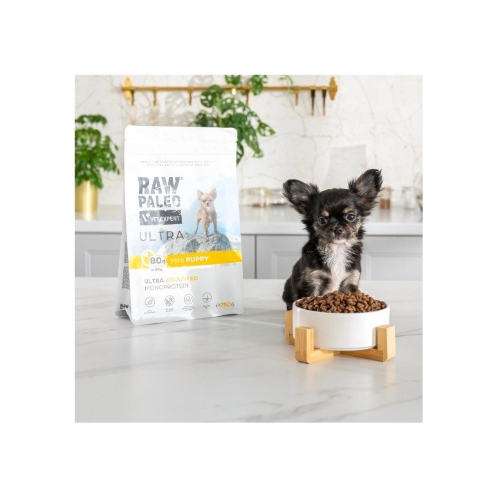 RAW PALEO Ultra Mini Puppy Tacchino - cibo secco per cuccioli - 2 kg