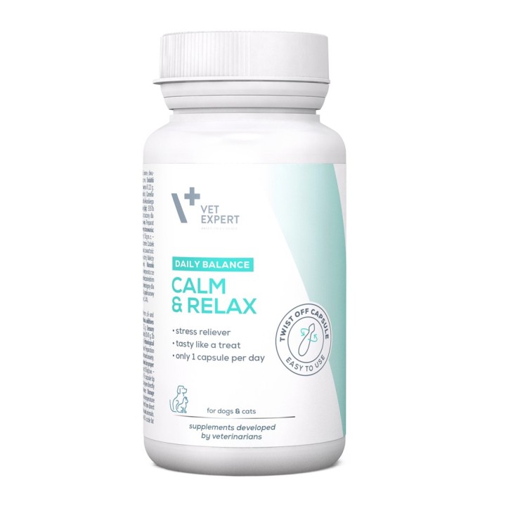 VETEXPERT Calm&Relax - preparato per i sintomi di stress per cani e gatti - 30 caps.