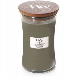 Candela profumata grande Fraser Fir WOODWICK con stoppino in legno 1 pezzo