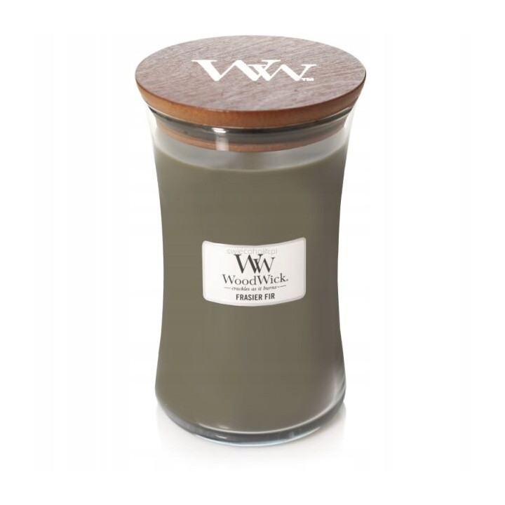 Candela profumata grande Fraser Fir WOODWICK con stoppino in legno 1 pezzo