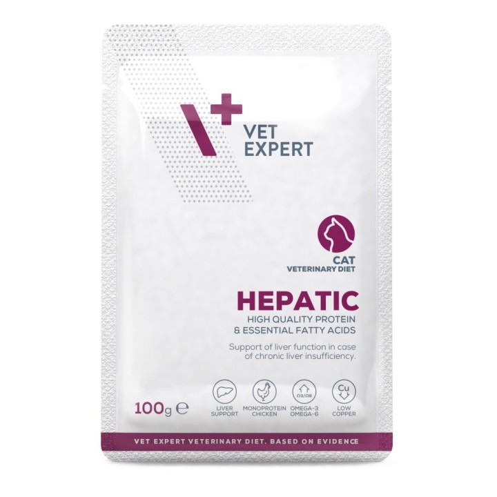 VETEXPERT Hepatic Pollo - cibo umido per gatti - 100g