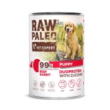 VETEXPERT Raw Paleo Duoprotein Manzo & Coniglio Puppy - cibo umido per cani - 400g