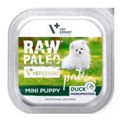 VETEXPERT Raw Paleo Pâte Mini Puppy Anatra - cibo umido per cani - 150g