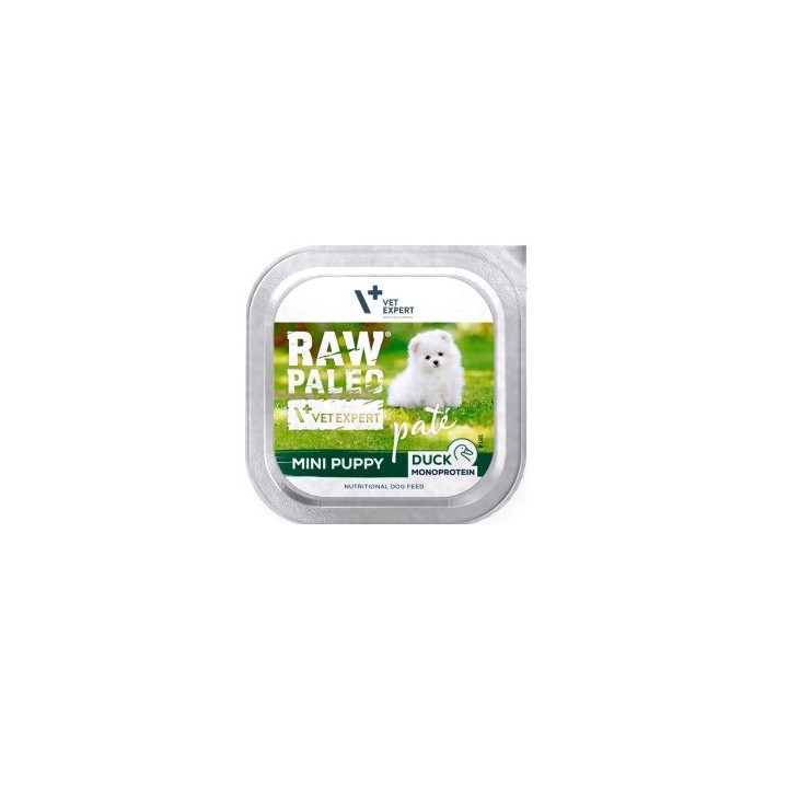 VETEXPERT Raw Paleo Pâte Mini Puppy Anatra - cibo umido per cani - 150g