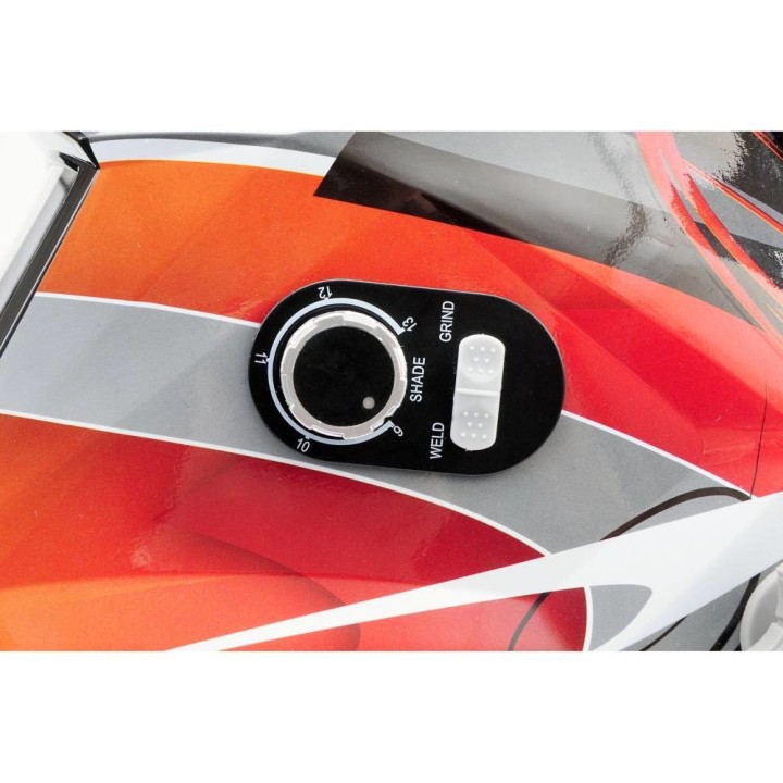 Yato YT-73921 maschera/casco per saldatura Casco per saldatura con filtro oscurante automatico Nero Rosso Argento