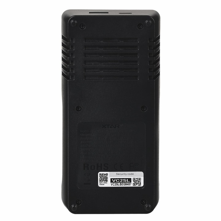 XTAR VC2SL Caricabatterie Li-ion / Ni-MH / Ni-CD 18650