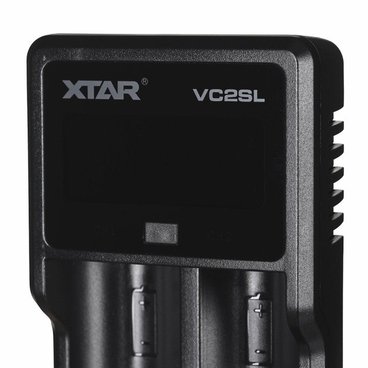 XTAR VC2SL Caricabatterie Li-ion / Ni-MH / Ni-CD 18650