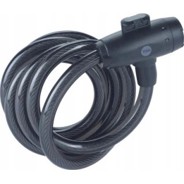 12 mm cavo per bicicletta in acciaio con chiave - YCK0/12/200/2 nero