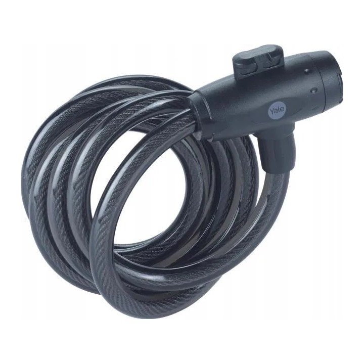 12 mm cavo per bicicletta in acciaio con chiave - YCK0/12/200/2 nero