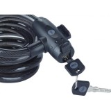 12 mm cavo per bicicletta in acciaio con chiave - YCK0/12/200/2 nero