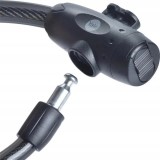 12 mm cavo per bicicletta in acciaio con chiave - YCK0/12/200/2 nero