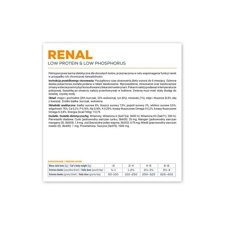 VETEXPERT Veterinary Diet Renal Cat - cibo umido per gatti - 100g