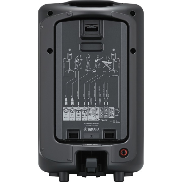 Yamaha Stagepas 400BT - sistema PA portatile con mixer a 8 canali e amplificatore di potenza integrato