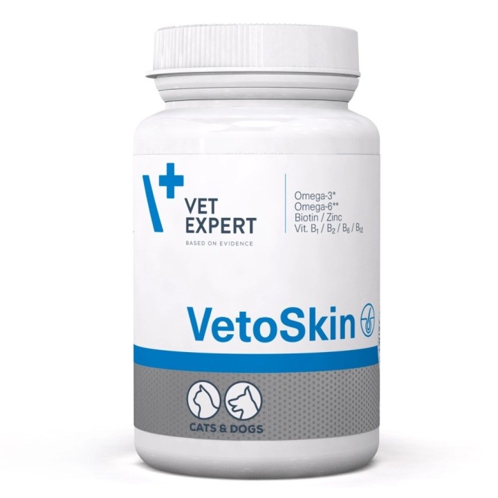 VETEXPERT VetoSkin - Integratori per cani e gatti - 90 compresse
