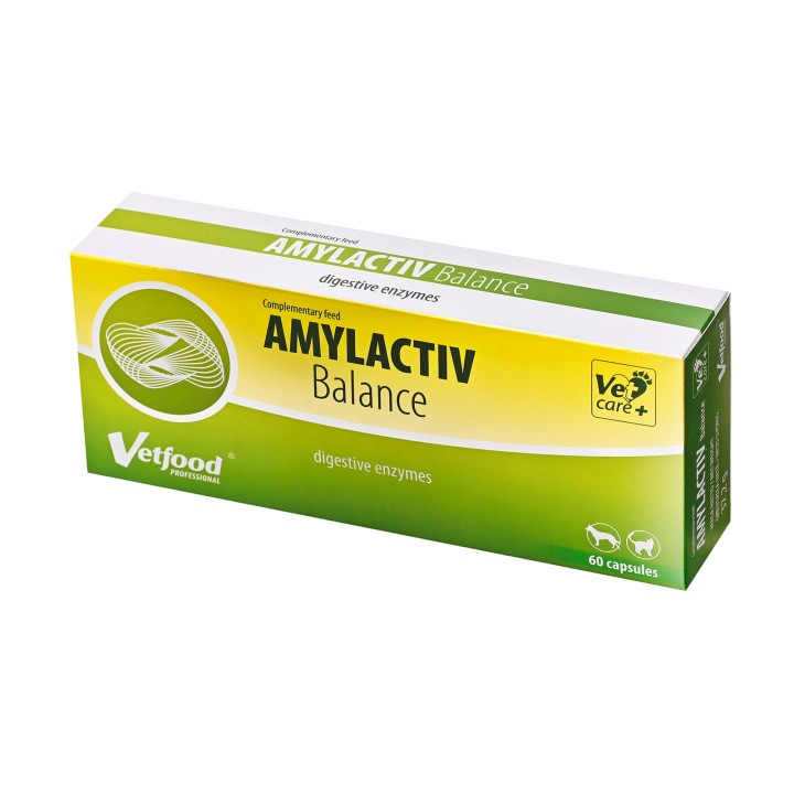 VETFOOD Amylactiv Balance - integratori alimentari per cani e gatti - 60pcs